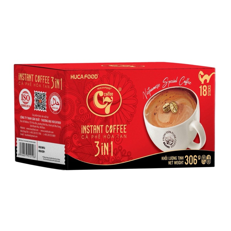 [Premium] C7 กาแฟขี้ชะมด 3in1 กาแฟพร้อมดื่ม ของแท้จากเวียดนาม 18ซอง*17กรัม