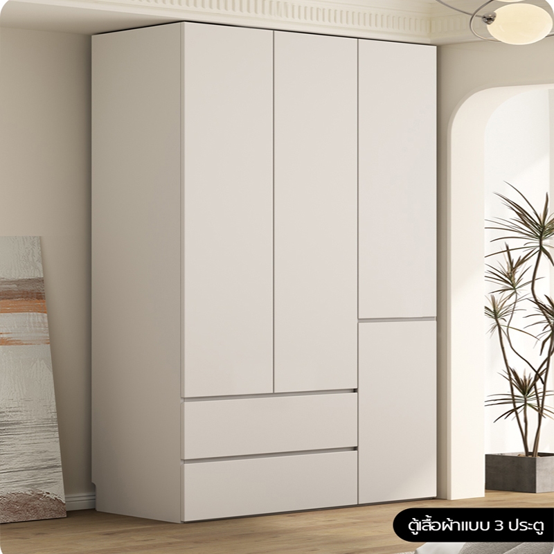 carpenter craft ตู้เสื้อผ้าไม้มีให้เลือก 2 สไตล์ ความลึก 60 ซม. แข็งแรงทนทาน และจุของได้มาก - รูปที่ 2