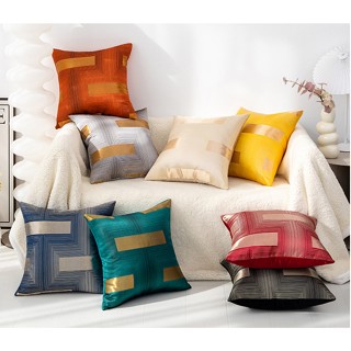 หมอนอิงงานโรงแรม ผ้าซาติน ทอลายเส้นสวย เนื้อผ้าไม่อมฝุ่น ลาย…