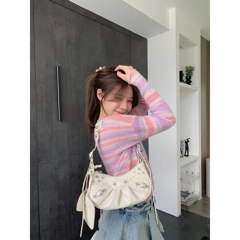 🌸 กระเป๋าสะพายข้างแฟชั่นสำหรับผู้หญิงy2k🇹🇭พร้อมส่งไทย