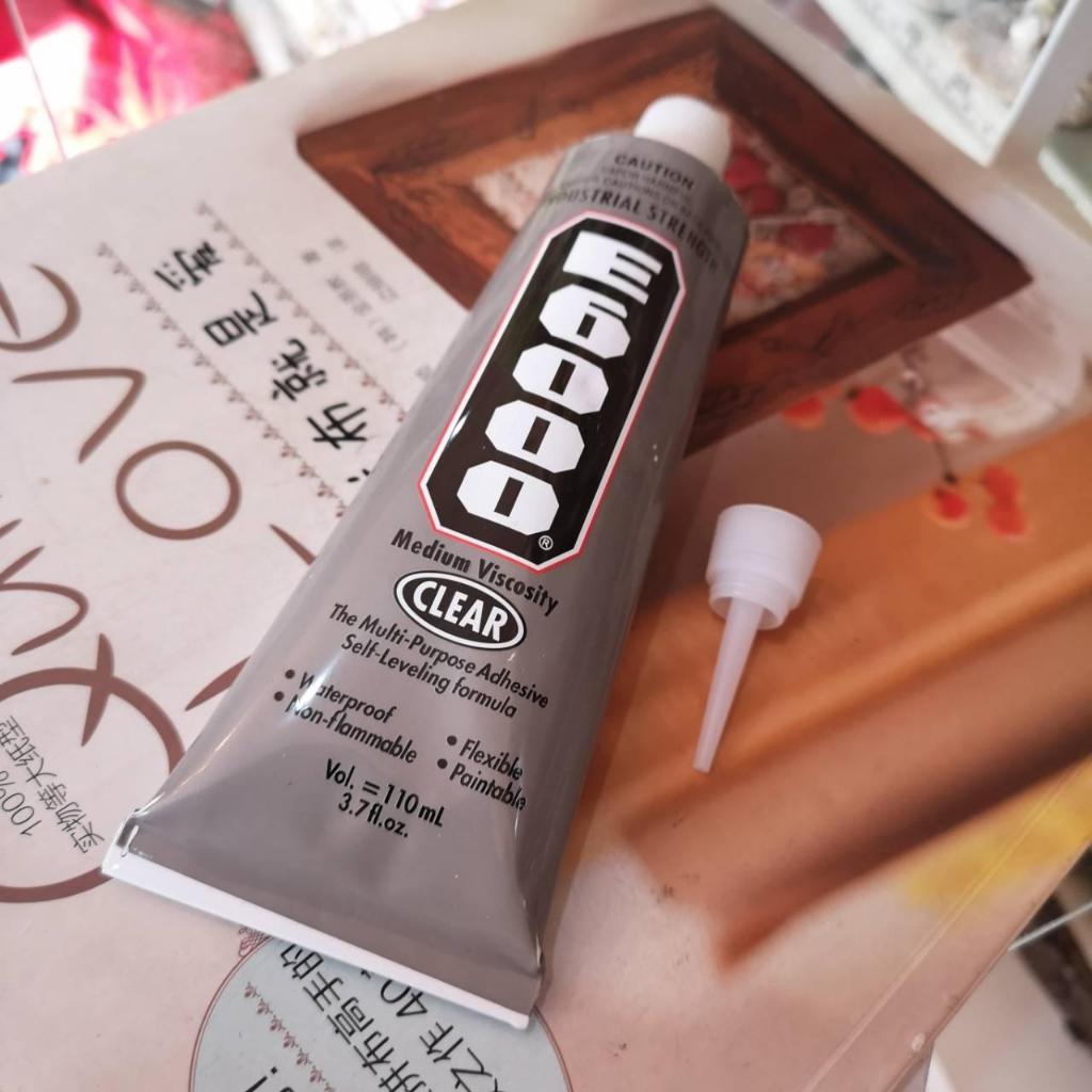 110ML กาว หัวเข็ม กาวติดเพชร กาวติดผ้า หัวเข็ม E-6000 Glue 110ML กาวสารพัดประโยชน์ คุณภาพดี ใช้สำหรั