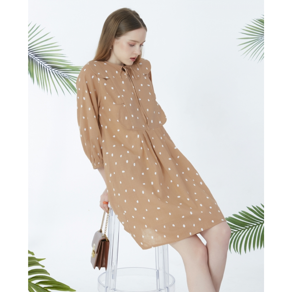 Nitan (นิทาน) เดรสให้นม ชุดคลุมท้อง รุ่น Langford Maternity and Nursing Dress