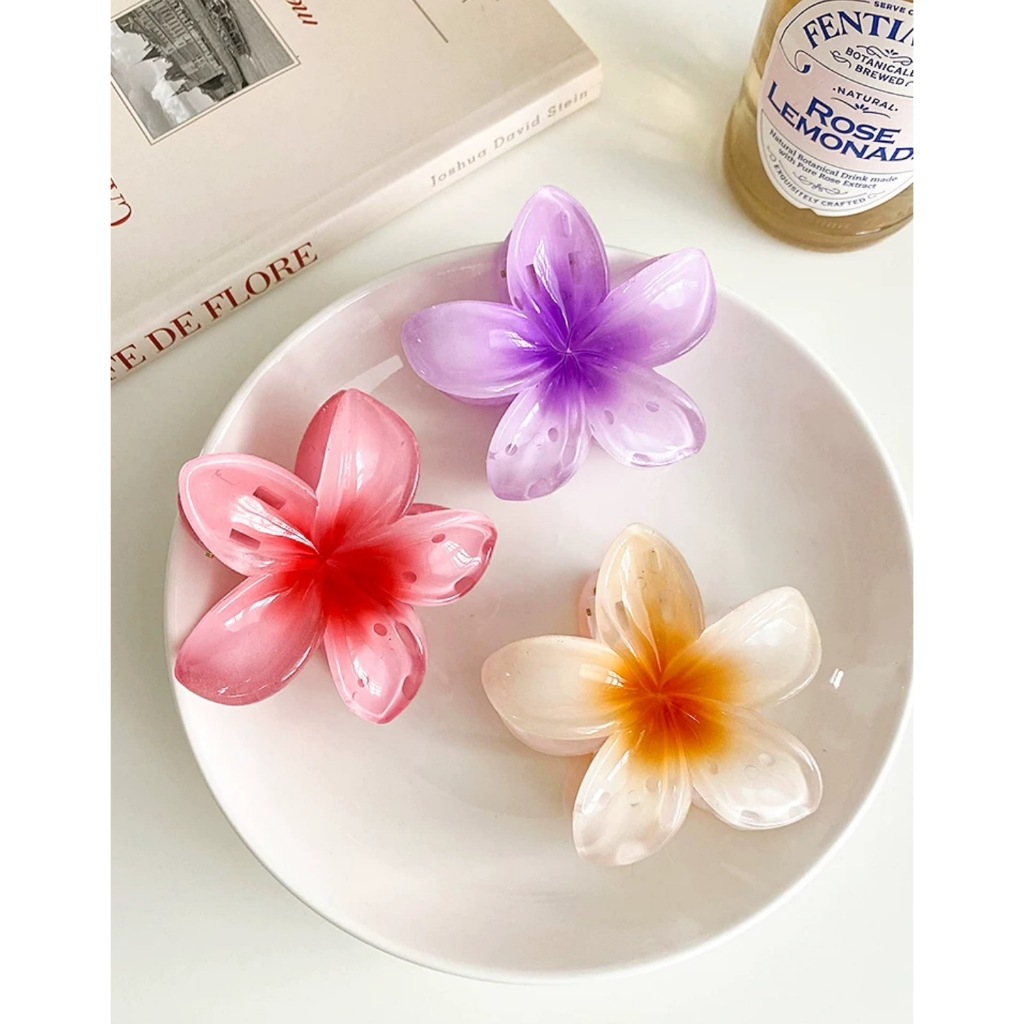 GBK-กิ๊บหนีบผมดอกลีลาวดีแฟชั่นดอกไม้ เครื่องประดับผม(พร้อมส่งจากไทย) - รูปที่ 2