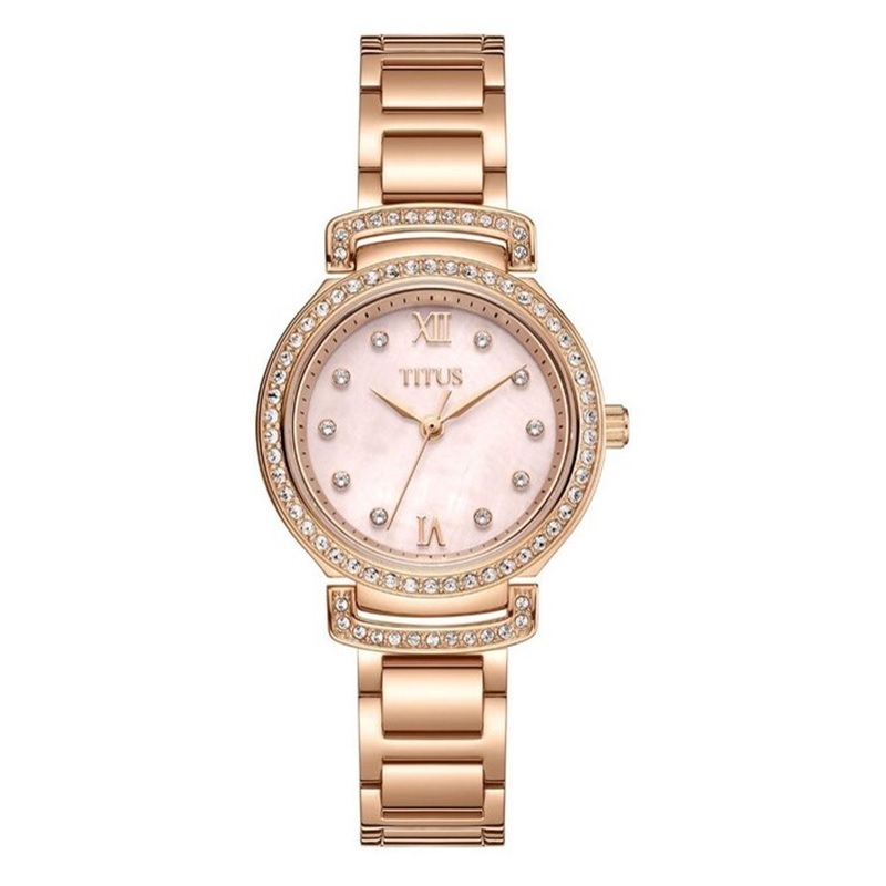 Solvil et Titus (โซวิล เอ ติตัส) นาฬิกาผู้หญิง Fair Lady ควอตซ์ สายสเตนเลส 28 มม. (W06-03215)