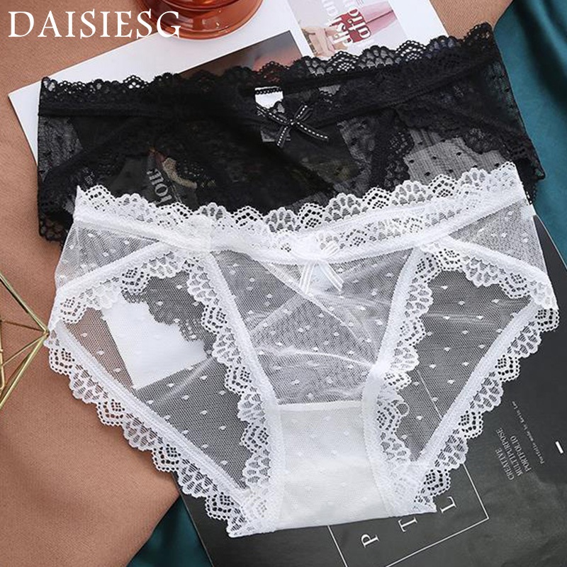 DaisiesG กางเกงในลายลูกไม้ หลายสี บางเบาระบายอากาไศได้ดี A109