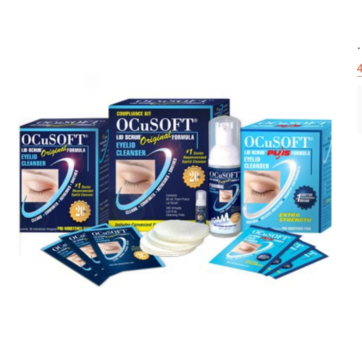 *Ocusoft Lid Scrub Foam Original 50ml. และ รุ่น Plus ทำความสะอาดเปลือกตา ทำความสะอาด