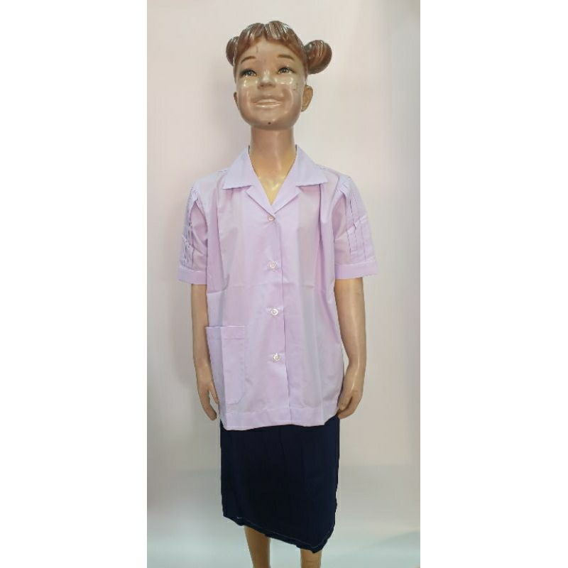 เสื้อนักเรียนผู้หญิงคอฮาวาย ตราสมอ