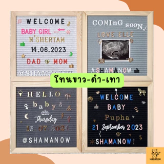 แผ่นอักษร Letter Board แบบDIY กระดานปักตัวอักษร บอร์ดแผ่นปักอักษร สวยๆ