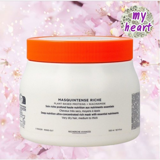 Kerastase Nutritive Masquintense Riche 500 ml สำหรับผม ที่แห้งมาก อ่อนแอ ฟื้นบำรุงอย่างล้ำลึก เพิ่มประกายเงางาม
