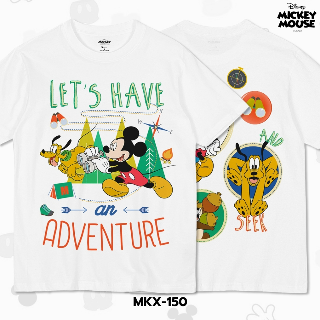 Power 7 Shop เสื้อยืดการ์ตูน มิกกี้เมาส์ ลิขสิทธ์แท้ DISNEY (MKX-150)