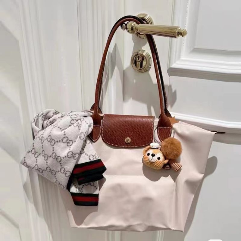 ของแท้ (เลือกสีในแชท) กระเป๋า หูยาว ฝาน้ำตาล ไซส์ M/L Tote Original Le Pliage (พร้อมการ์ด+แถมถุงกระดาษ) MADEIN FRANCE