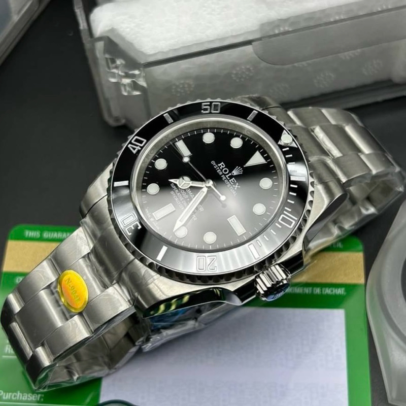 TOP Swiss CC R7สุดจริง‼️1:1✅ นาฬิกาRL Submariner No date 41mm สีดำ เครื่องautomaticแท้ ตรงตามรูป100%