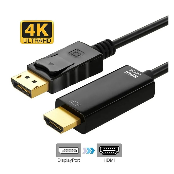 สายแปลง DisplayPort to HDMI 4K 2K ความละเอียดสูง มีรับประกันมีปัญหาเคลมจากประเทศไทย มีสินค้าตลอด พร้อมส่งจากไทย