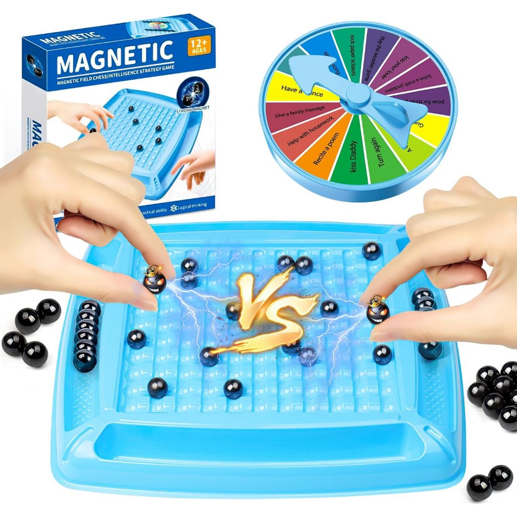เกมกระดานยอดนิยม หมากรุกแม่เหล็ก เกมฝึกสมอง หมากรุกแม่เหล็ก กระดานหมากรุกแบบหนา ของเล่นเด็ก เกมสำหรับครอบครัว