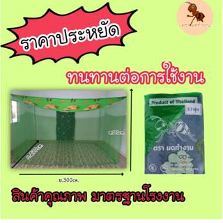 มุ้งดันยุงหลังคาพิมพ์ลายขนาด 10 ฟุต