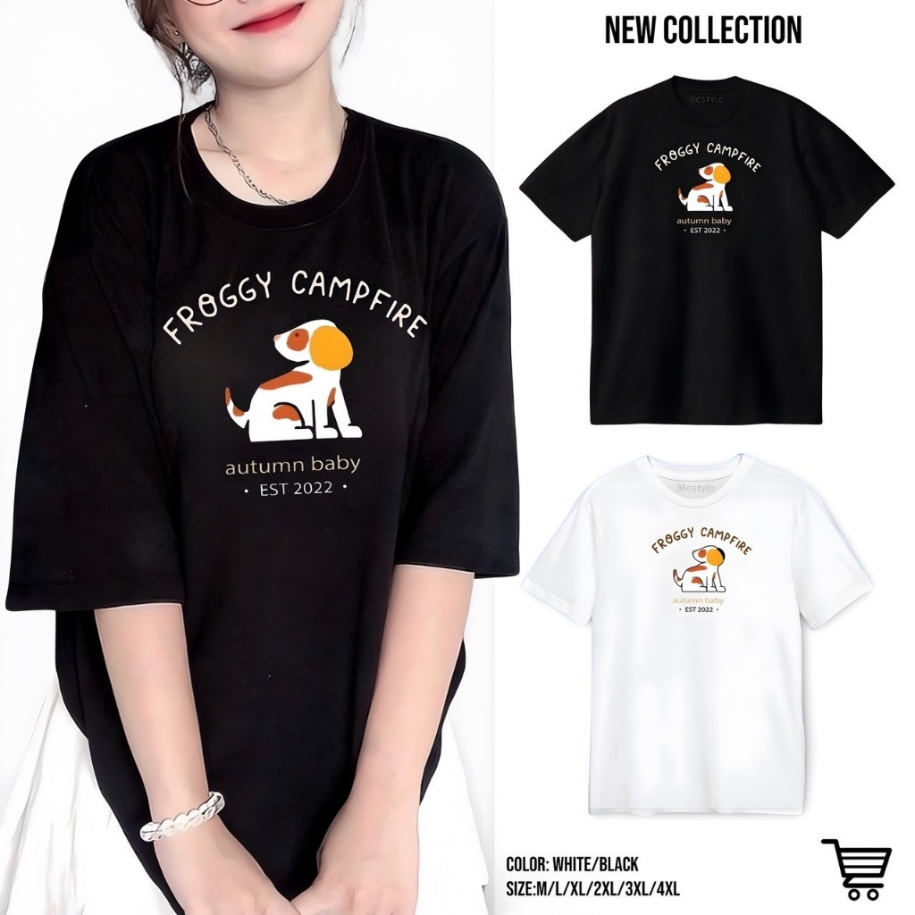 เสื้อยืดCotton100% สกรีนแบบดิจิตอล สีสด เนื้อผ้าหนานุ่ม เกรดพรีเมี่ยม F668-แขนสั้น