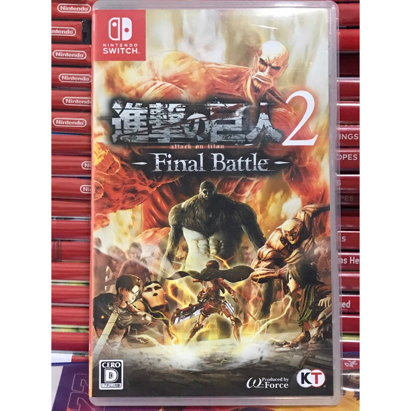 Attack on titan 2 Final Battle  Nintendo Switch (มีภาษาอังกฤษ) A.O.T. A.O.T.2 AOT2 ผ่าพิภพไททัน (มือ2) (หายากมาก)