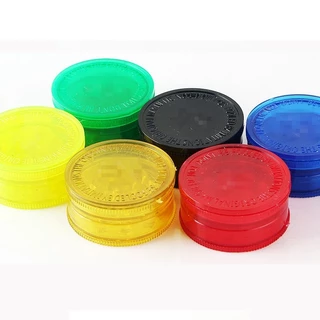 พลาสติก grinder ที่บดสมุนไพร สายเขียว 3ชั้น สวยงานและทนทาน พกพาสะดวก มีหลายสี เส้นผ่าศูนย์กลาง 63mm