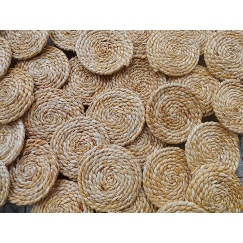 ที่รองแก้วผักตบชวา Coasters from water hyacinth Eco-friendly - รูปที่ 7