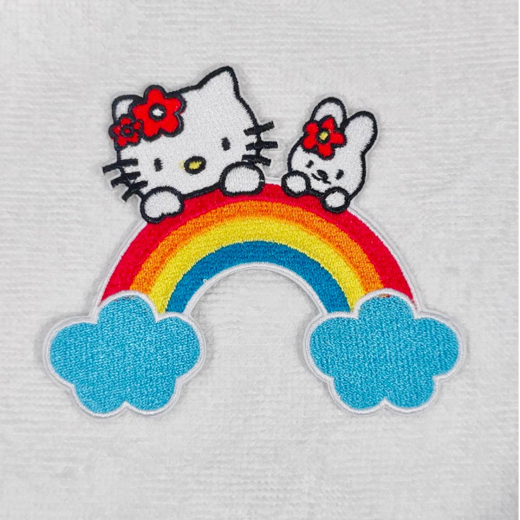อาร์ม ตัวรีด อาร์มติดเสื้อ การ์ตูน เด็ก ลาย Hello kitty Iron on Patch Sticker ฮัลโหล คริ้ตตี้ ตกแต่งเสื้อผ้า สติ๊กเกอร์