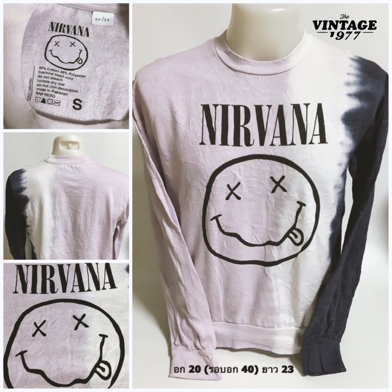 Nirvana เสื้อสเวตเตอร์วินเทจมือสอง