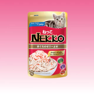 ส่งด่วนได้ของเลย Nekko อาหารแมว เน็กโกะ บรรจุ 12 ซอง แมวถูกใจ