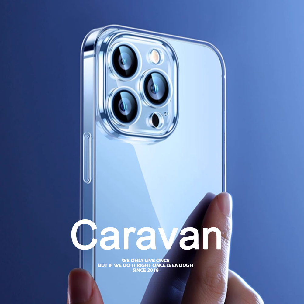 Caravan Crew เคสใส ไอโฟน เว้นบริเวณกล้อง Case for ไอโฟน 6 6s 7 8 Plus X XS MAX XR 11 Pro Max 12 mini 13 14 15
