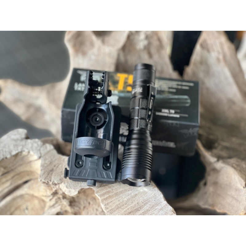 SET: ซองใส่ไฟฉาย Cytac พร้อมไฟฉาย XML-T9 ขนาดเล็กสว่างมาก ซูมได้ ปรับได้ 5 ระดับ - รูปที่ 6