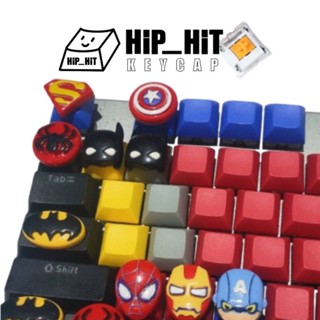 KEYCAP คีย์แคป ชุด🦸🏼‍♀️ ซุปเปอร์ฮีโร่ 🦸🏼‍♂️ตกแต่งคีย์บอร์ด b…