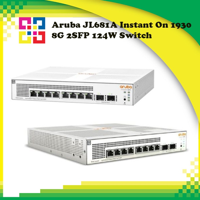 Aruba JL681A Instant On 1930 8G POE+2SFP 124W Switch
