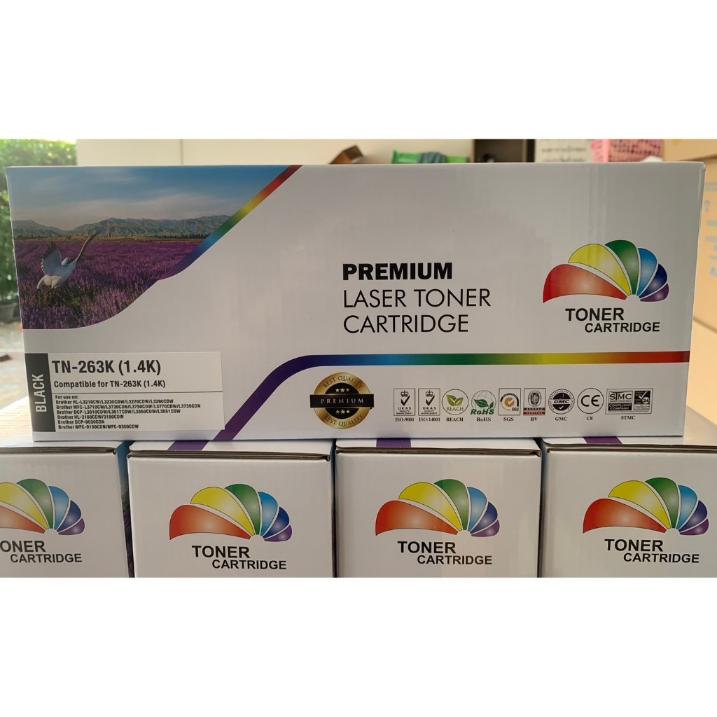 หมึกเทียบเท่า Brother TN-263 (สีดำ) Compatible
