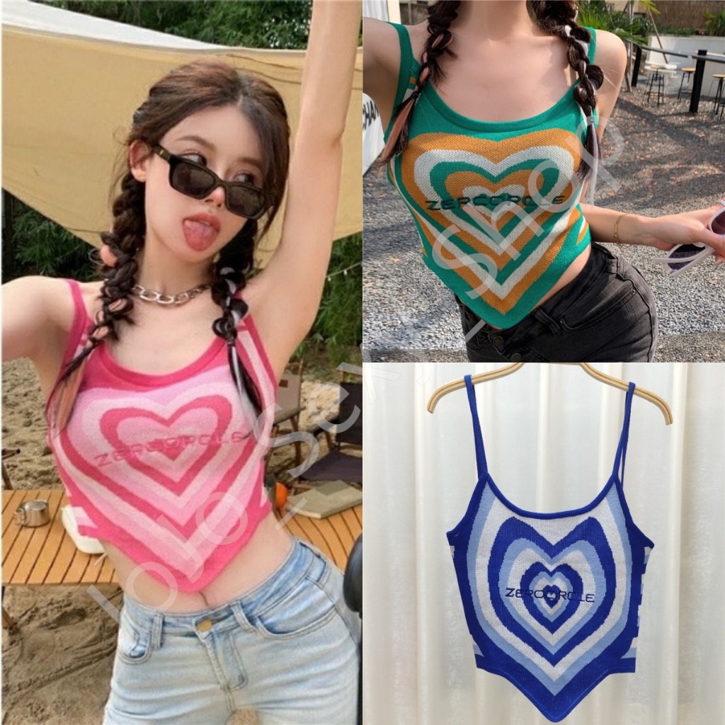 เสื้อผ้าแฟชั่นผู้หญิง สายเดี่ยว โชว์หลัง โชว์ไหล่ เสื้อถักไหมพรม สไตล์เกาหลี แซบๆ SXXXBX