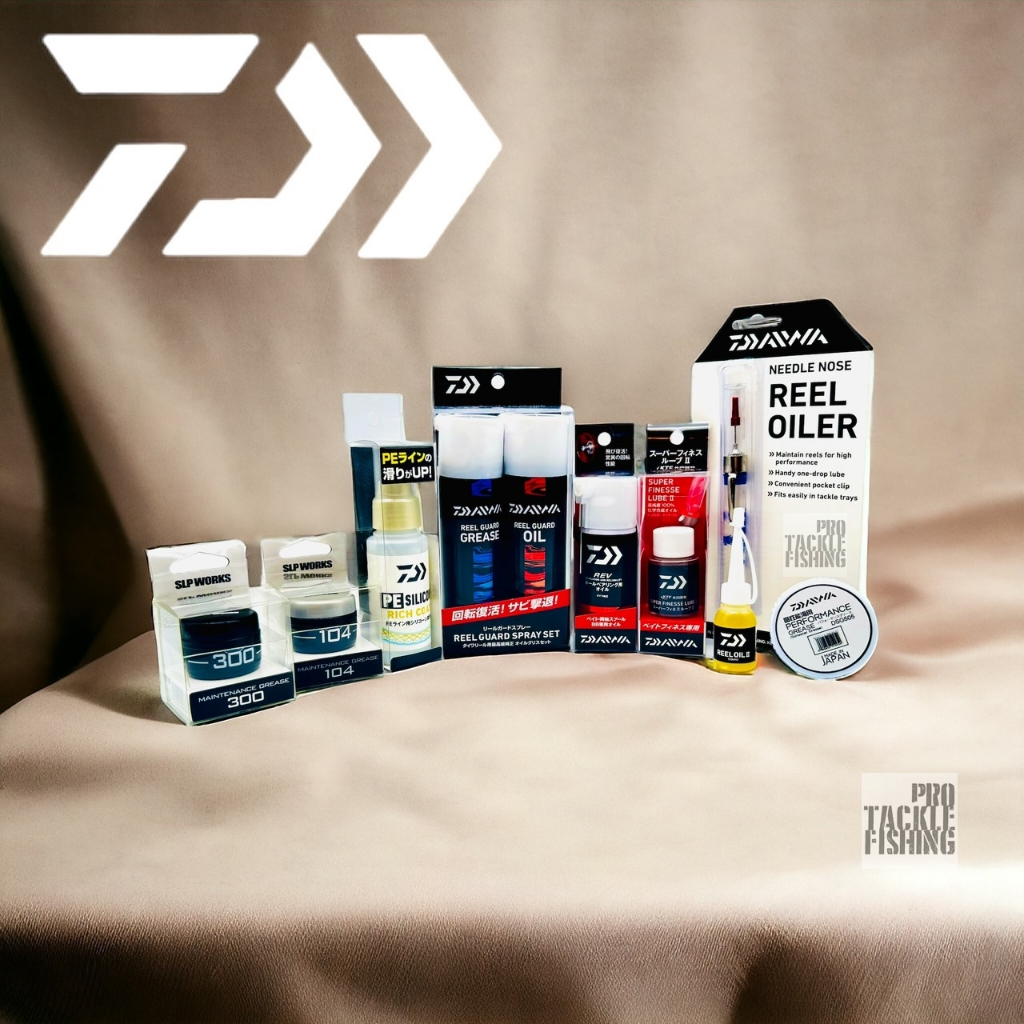 รวม DAIWA SLP WORKS GREASE & OIL น้ำมัน จารบี สเปรย์สายPE สำหหรับรอกตกปลา ของแท้ 100%