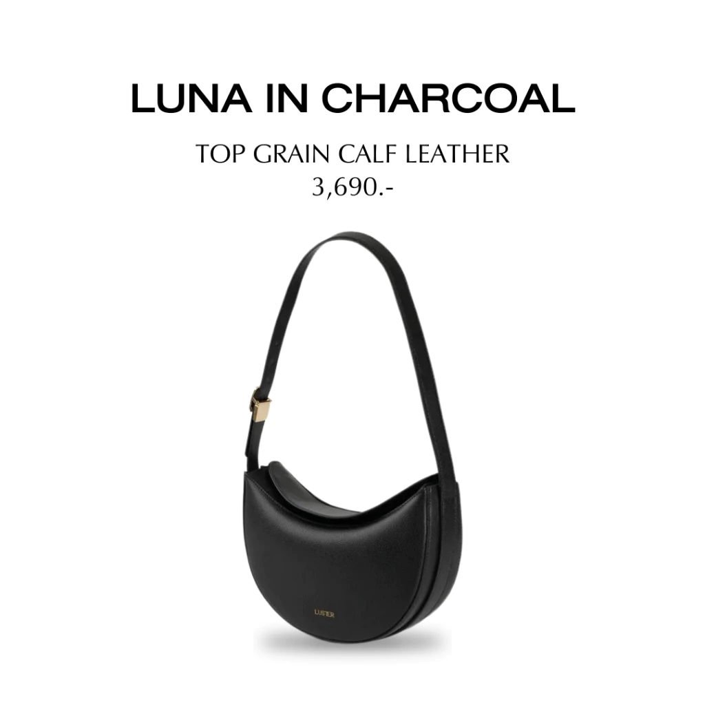 [กระเป๋าหนังแท้] Luna Shoulder Bag กระเป๋าสะพาย กระเป๋าถือ กระเป๋าทำงาน ไปคาเฟ่ ไปเที่ยวกระเป๋าหนังวัว