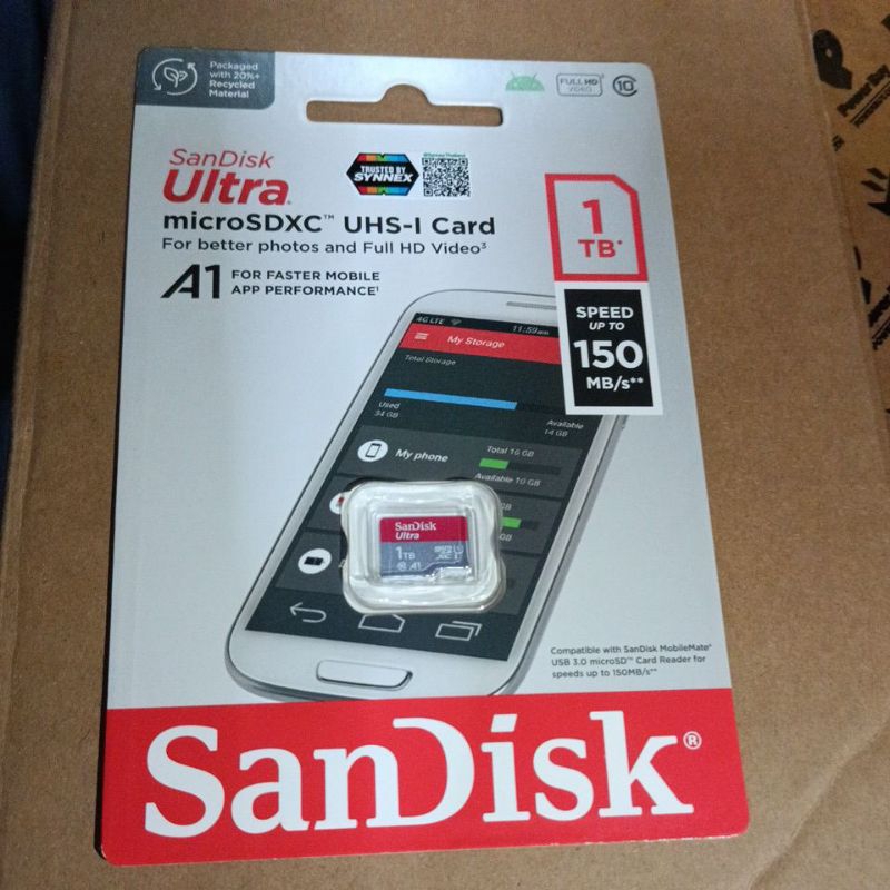 มือ 1 - Sandisk Micro SD 1 TB [Synex แท้ 100%] Support Nintendo switch