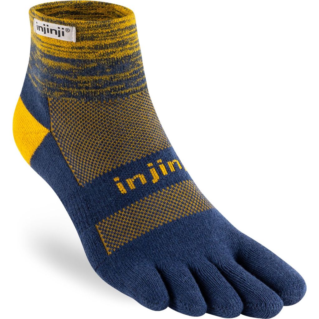 INJINJI รุ่น TRAIL ถุงเท้าวิ่ง 5 นิ้ว MINI CREW (UNISEX) [ Mid Weight ] ถุงเท้าเทรล ถุงเท้าวิ่ง