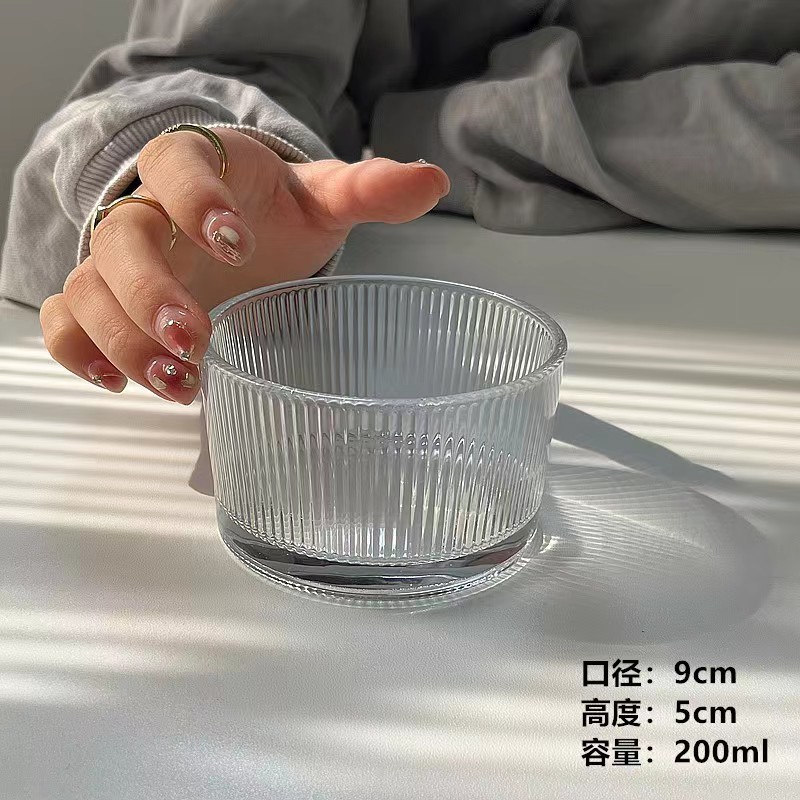 แก้วขนมหรูหราเบาชามรังนกชามพุดดิ้งโยเกิร์ตถ้วยอินเทอร์เน็ตคนดัง ins ไอศกรีมถ้วยน้ำชายามบ่าย