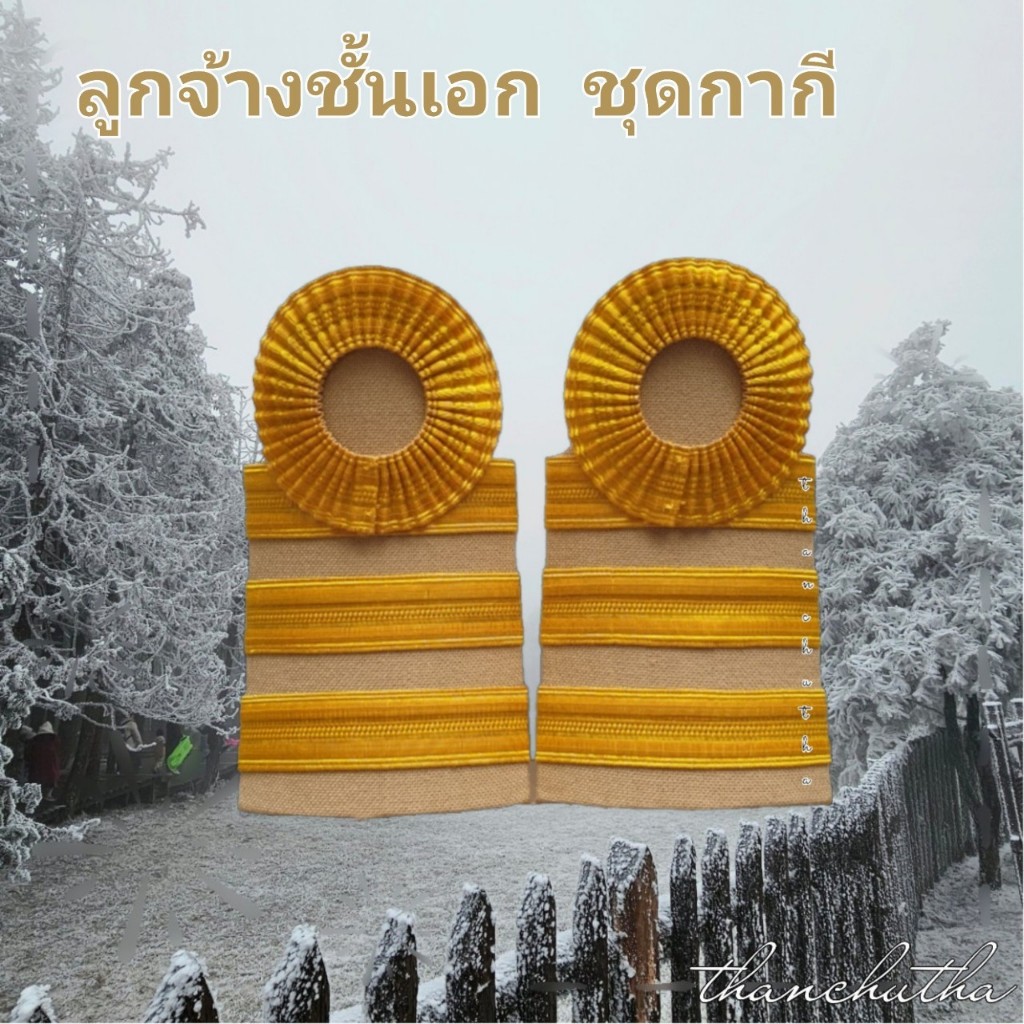 อินทรธนู ขีดลูกจ้างประจำ ชั้นเอก ดิ้นอินเดีย