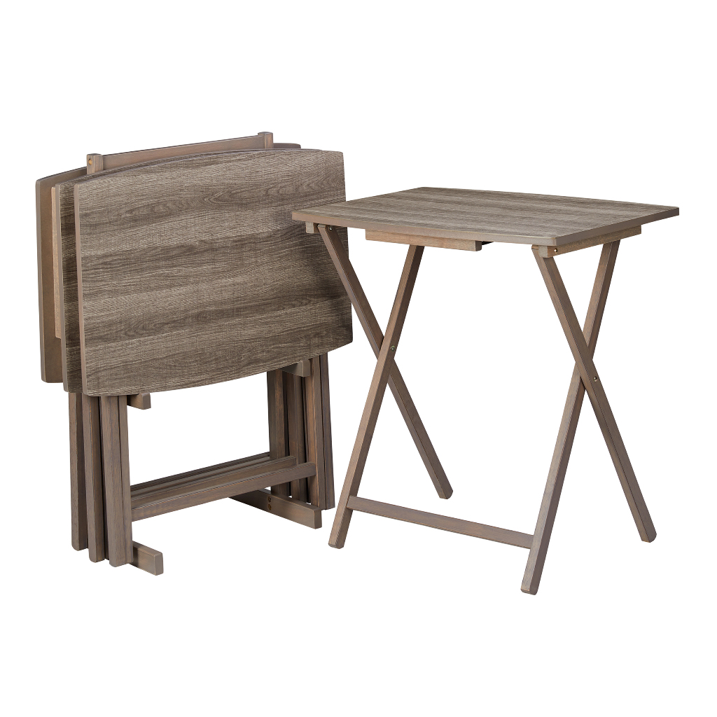 โต๊ะพับไม้ แพ็ค 4 Folding Table แพ็ค 4 Minimal Style. สินค้ามีตำหนิ