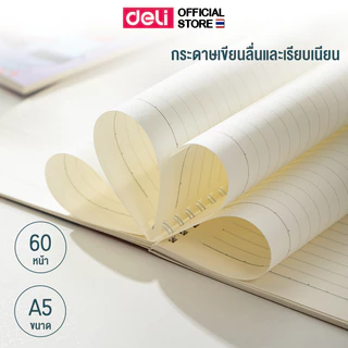 (Deli X Spongebob) สมุดสันห่วง Deli รุ่น LA560 สมุดโน๊ตขนาด A7/A5/B5 มีเส้น/ตารางด้านใน