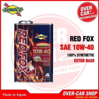 น้ำมันเครื่อง Sunoco Red Fox Synthetic100% Ester + PAO 10W-40,15W-50 ขนาด 1 ลิตร