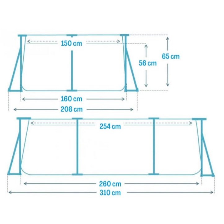 Intex Metal Frame  รุ่น 28271 ขนาด 2.6 เมตร ของแท้ สต็อกใหม่จัดส่งไว