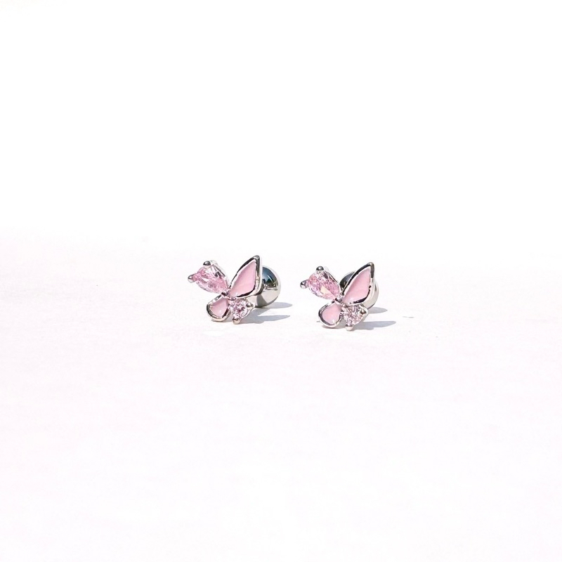 จิวต่างหูเกาหลี More Than Piercing: A216 Charming Butterfly