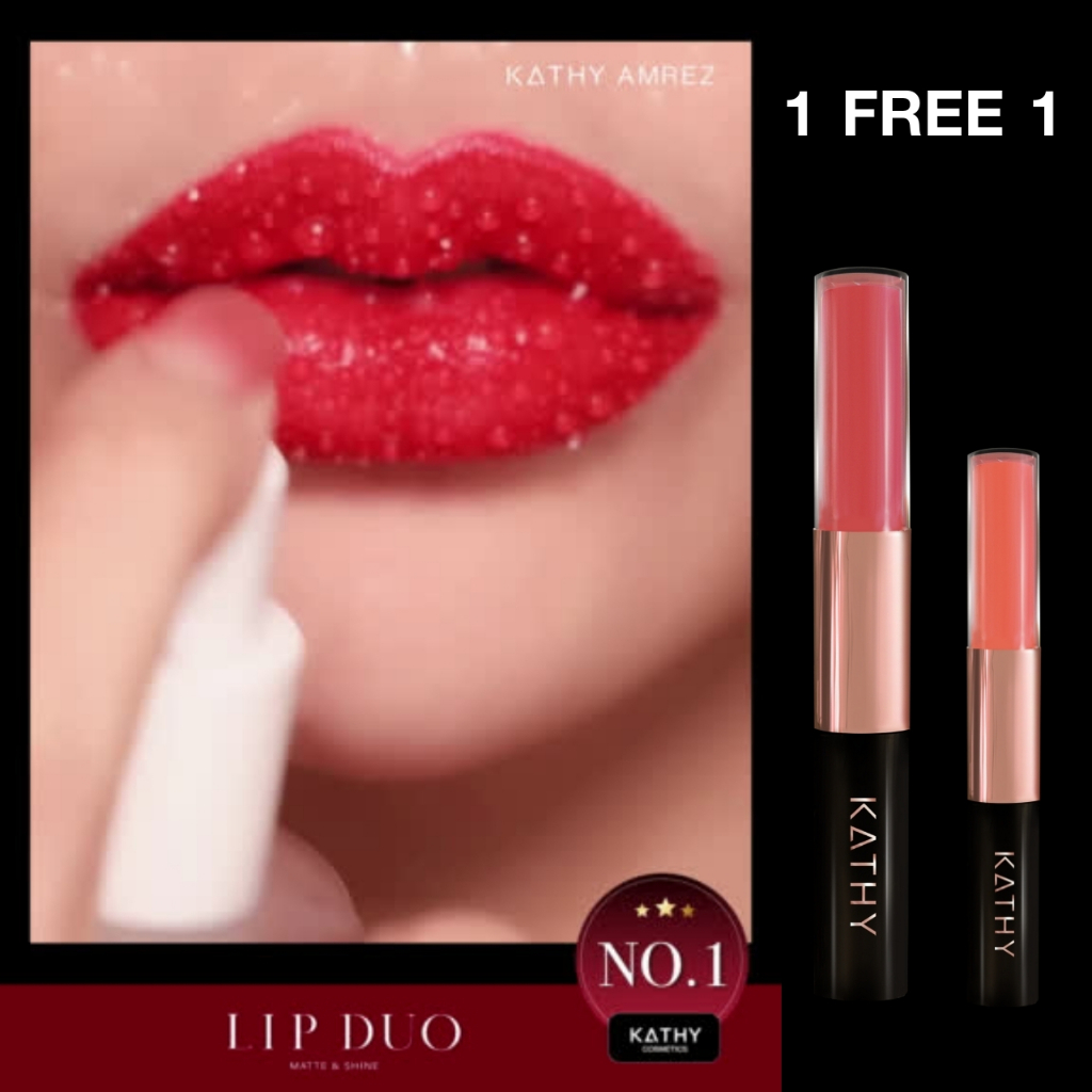 💄KATHY AMREZ LIP DUO MATTE & SHINE / ลิปกระแต อาร์สยาม💄
