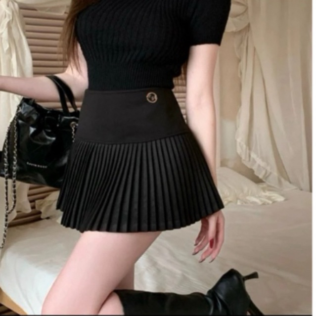 ส่งต่อกระโปรง y2k สั้นน่ารักมีซับใน