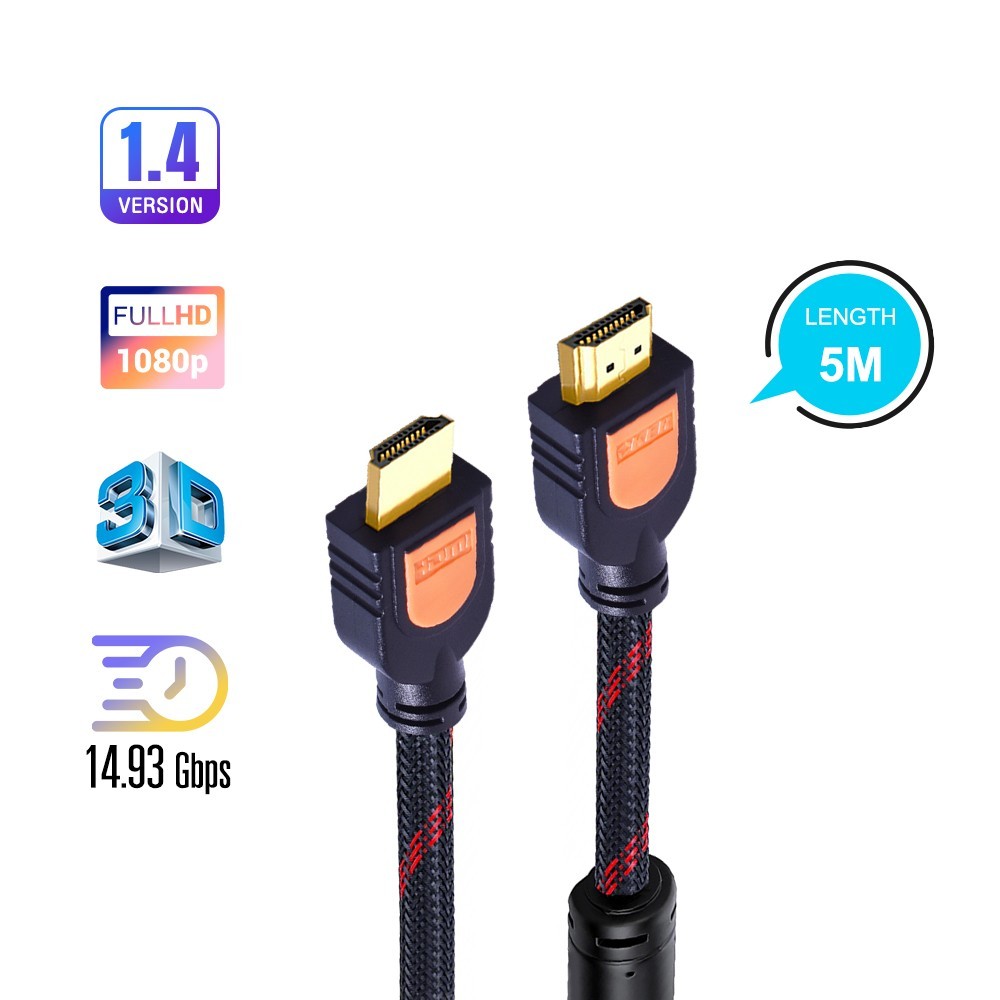 OKER HDTV 1.4 GOLD DIGITAL VIDEO CABLE HD-513 (5.M)