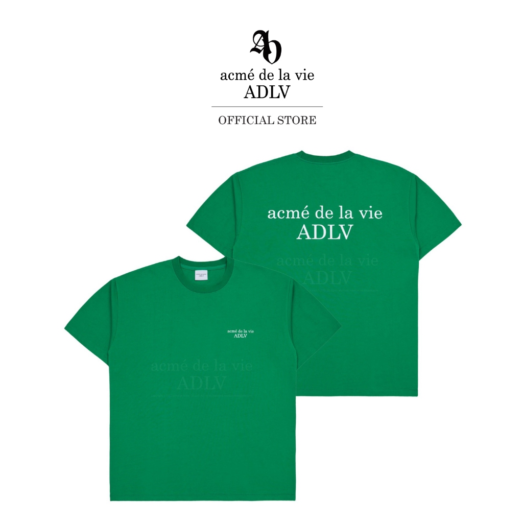 ADLV เสื้อยืด Oversize BASIC LOGO SEASON2 SHORT SLEEVE T-SHIRT GREEN (50054OBLSSUF3GNXX)