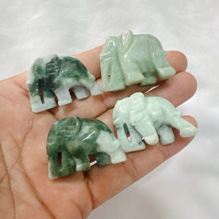 EP-JJ4 หยกพม่า JADE ช้างหยก (ขนาด 22 -35 มม.) หยกแท้สีธรรมชา…