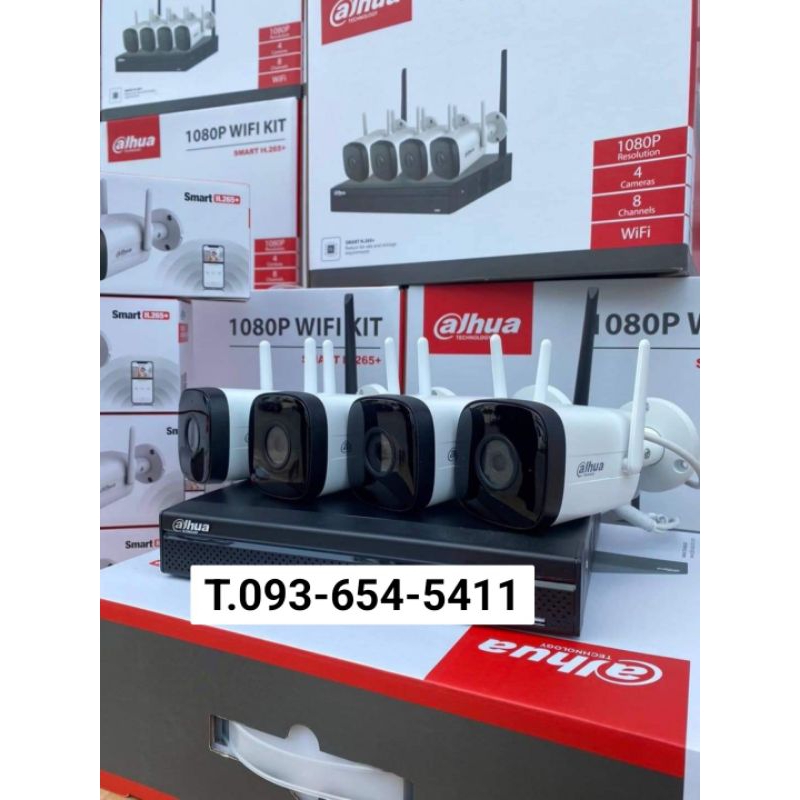 ชุดกล้องไร้สาย wifi kit set4ตัว Nvr 8ช่อง