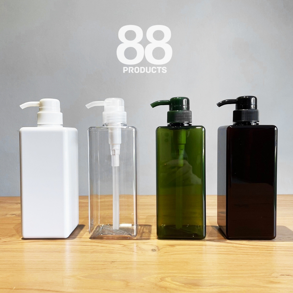 ขวดปั๊มพลาสติก ขวดสบู่เหลว แชมพู เกรดอย่างดีพร้อมหัวปั๊ม พร้อมส่ง ส่งไว